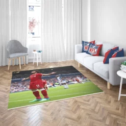 Mohamed Salah Celebrated Football Player Rug 2