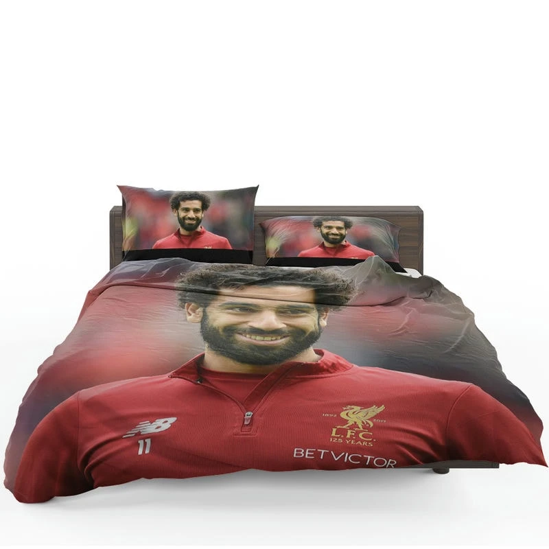 Mohamed Salah Committed Sports Player Bedding Set