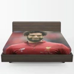 Mohamed Salah Committed Sports Player Fitted Sheet 1