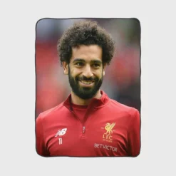 Mohamed Salah Committed Sports Player Fleece Blanket 1