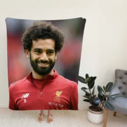 Mohamed Salah Committed Sports Player Fleece Blanket