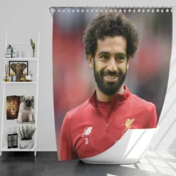 Mohamed Salah Committed Sports Player Shower Curtain