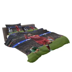 Mohamed Salah Competitive Football Player Bedding Set 2