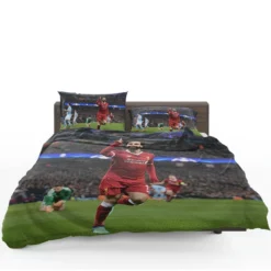 Mohamed Salah Competitive Football Player Bedding Set