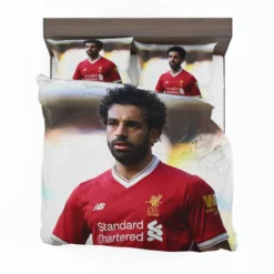 Mohamed Salah Confident Soccer Player Bedding Set 1