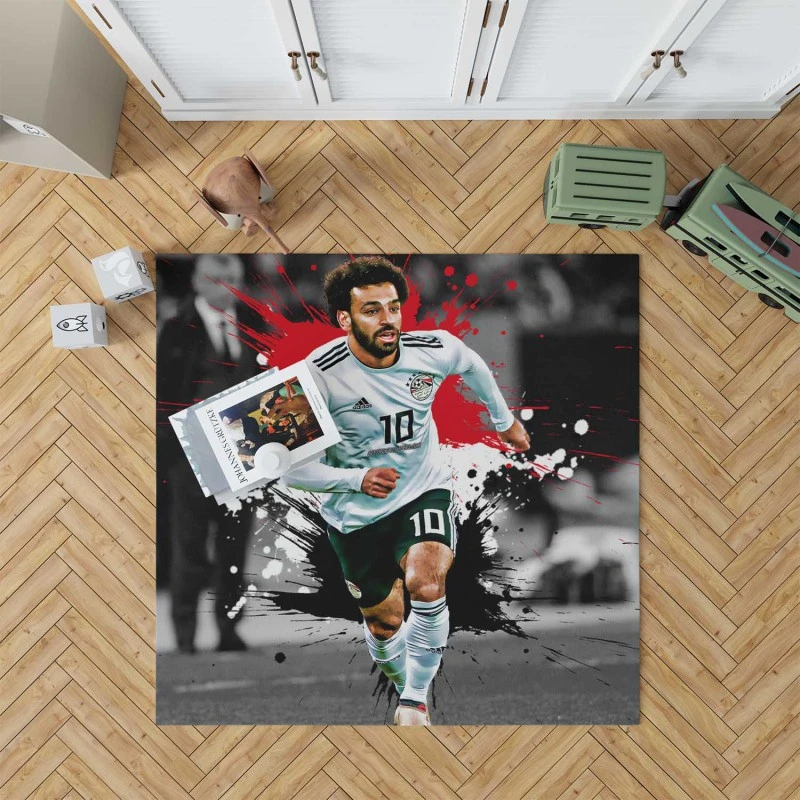 Mohamed Salah Egyptian Footballer Rug