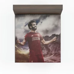 Mohamed Salah English Club Sports Player Fitted Sheet