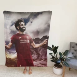 Mohamed Salah English Club Sports Player Fleece Blanket