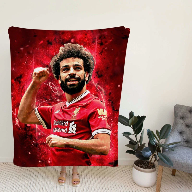 Mohamed Salah Ethical Football Player Fleece Blanket