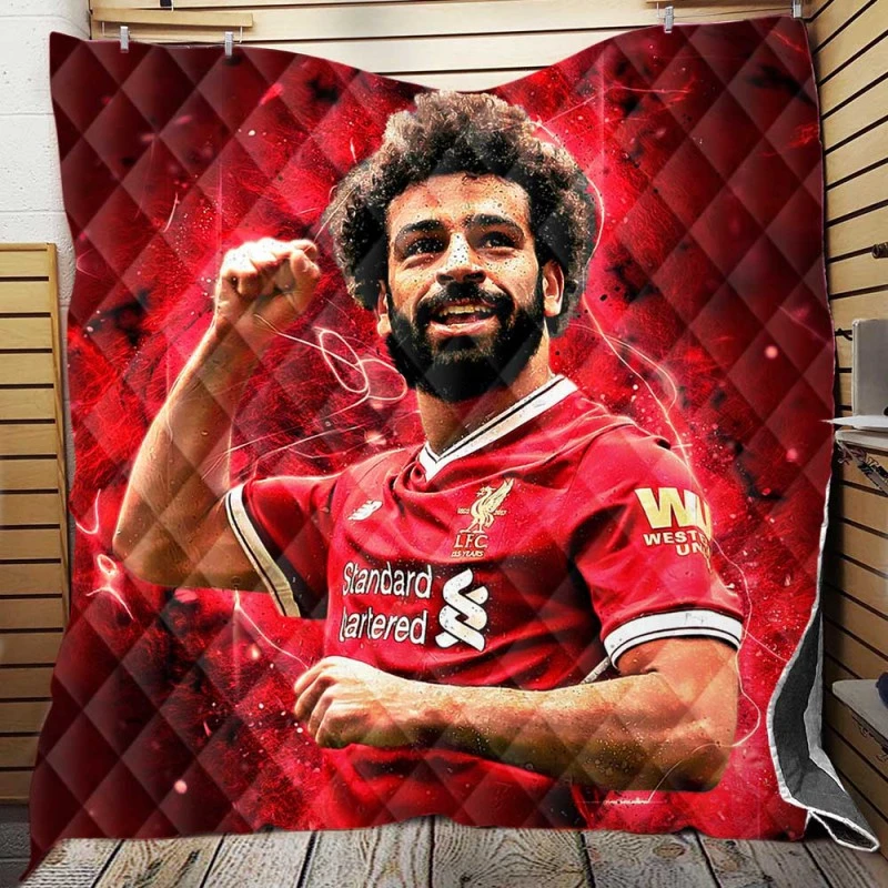 Mohamed Salah Ethical Football Player Quilt Blanket