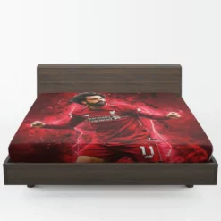 Mohamed Salah Extraordinary Football Player Fitted Sheet 1