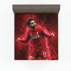 Mohamed Salah Extraordinary Football Player Fitted Sheet