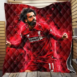 Mohamed Salah Extraordinary Football Player Quilt Blanket