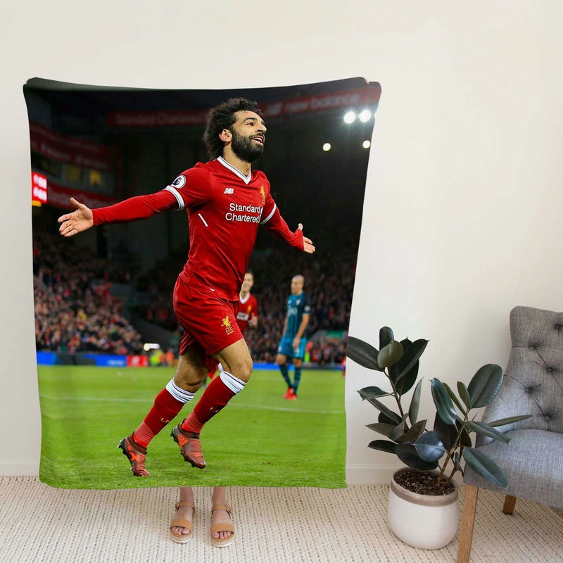 Mohamed Salah FIFA Club World Cup Football Player Fleece Blanket