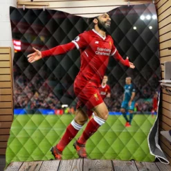 Mohamed Salah FIFA Club World Cup Football Player Quilt Blanket