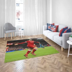 Mohamed Salah FIFA Club World Cup Football Player Rug 2