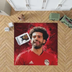 Mohamed Salah FIFA World Cup Footballer Rug