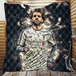 Mohamed Salah Ghaly Euphoric Footballer Player Quilt Blanket