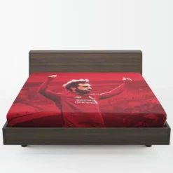 Mohamed Salah Liverpool Soccer Player Fitted Sheet 1