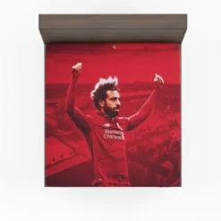 Mohamed Salah Liverpool Soccer Player Fitted Sheet