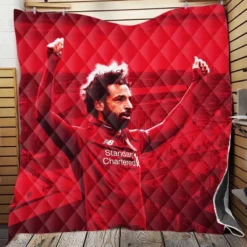 Mohamed Salah Liverpool Soccer Player Quilt Blanket