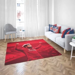 Mohamed Salah Liverpool Soccer Player Rug 2