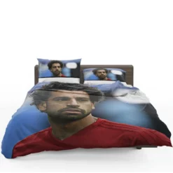 Mohamed Salah Spirited Soccer Player Bedding Set