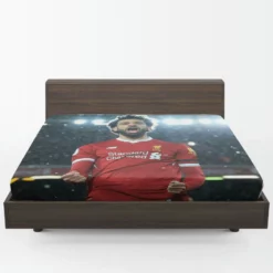 Mohamed Salah Sportive Football Player Fitted Sheet 1