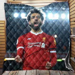 Mohamed Salah Sportive Football Player Quilt Blanket