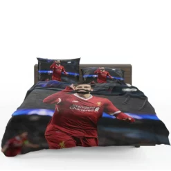 Mohamed Salah Spright Football Player Bedding Set