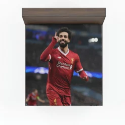 Mohamed Salah Spright Football Player Fitted Sheet