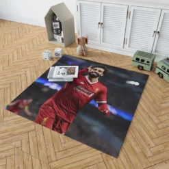 Mohamed Salah Spright Football Player Rug 1