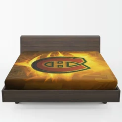 Montreal Canadiens Popular Canadian Hockey Club Fitted Sheet 1