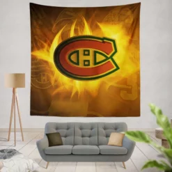 Montreal Canadiens Popular Canadian Hockey Club Tapestry
