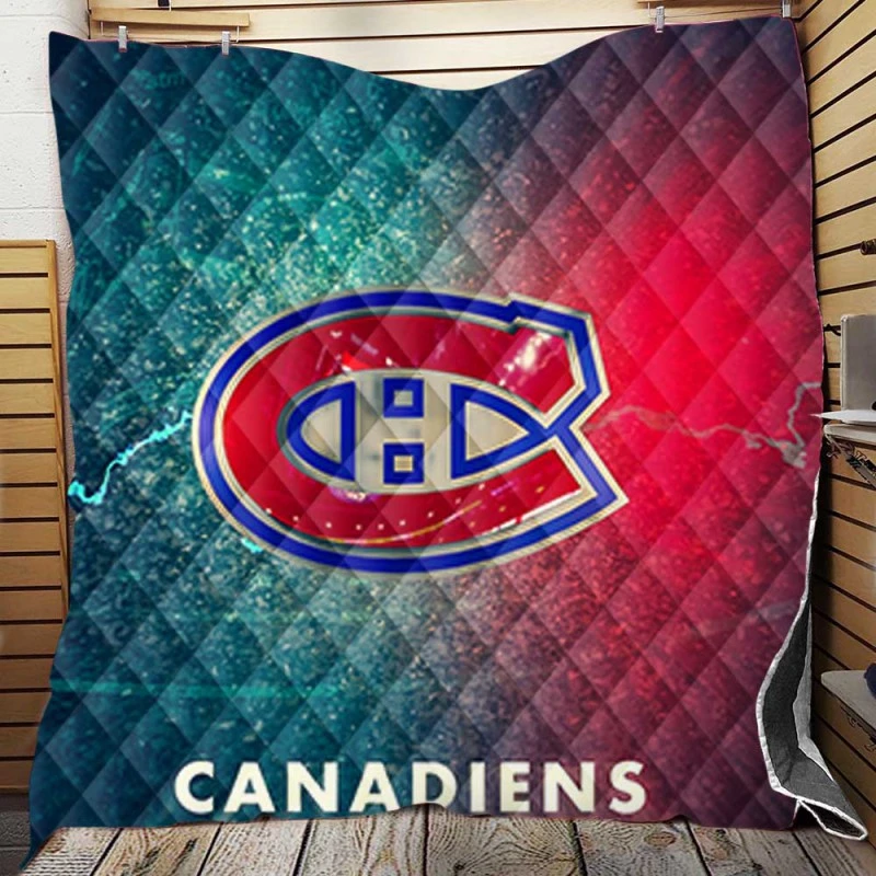 Montreal Canadiens Professional NHL Hockey Club Quilt Blanket