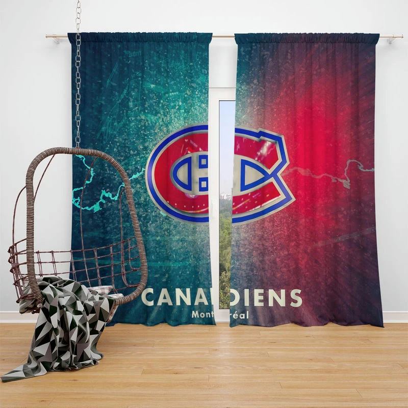 Montreal Canadiens Professional NHL Hockey Club Window Curtain