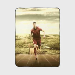 Most Epic Portugal Football Player Cristiano Ronaldo Fleece Blanket 1