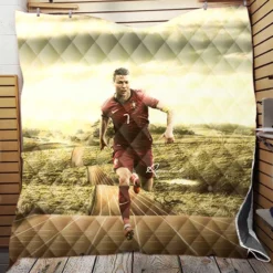 Most Epic Portugal Football Player Cristiano Ronaldo Quilt Blanket