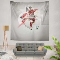 Most Goal in FIFA WC Cristiano Ronaldo Tapestry