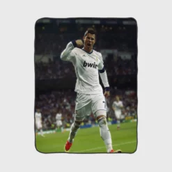 Most Score Real Madrid Player Cristiano Ronaldo Fleece Blanket 1