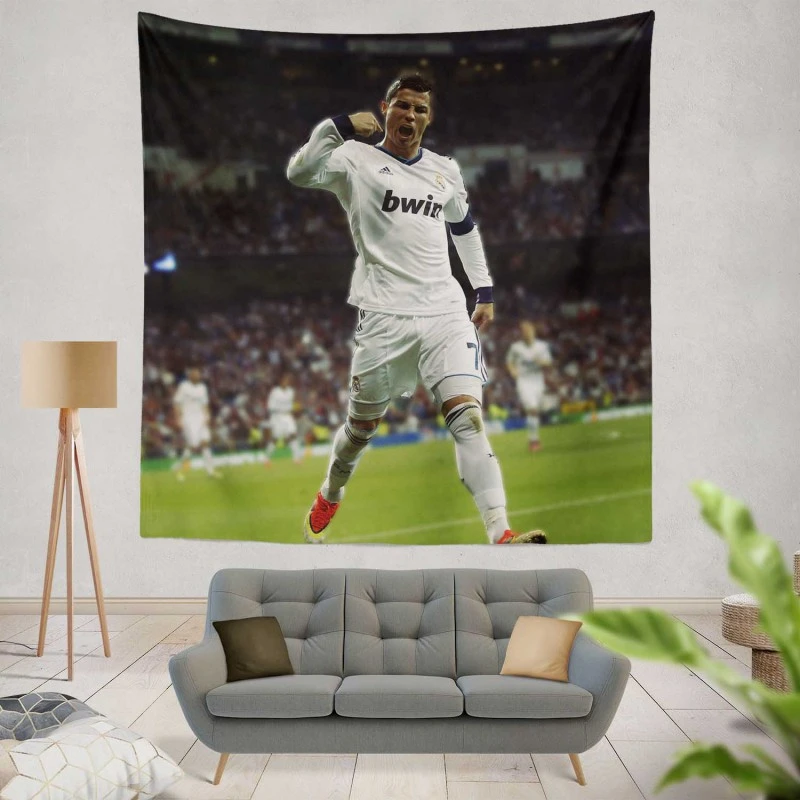 Most Score Real Madrid Player Cristiano Ronaldo Tapestry