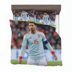 Motivating Soccer Player Sergio Ramos Bedding Set 1