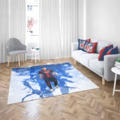 Motivating Sports Player Lionel Messi Rug 2