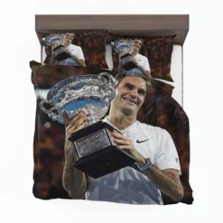 Motivating Tennis Player Roger Federer Bedding Set 1