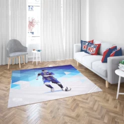 Motivational Football Player Lionel Messi Rug 2