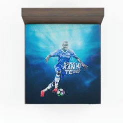 N Golo Kante  Chelsea Exciting Soccer Player Fitted Sheet