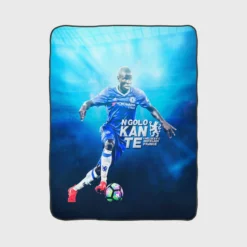 N Golo Kante  Chelsea Exciting Soccer Player Fleece Blanket 1