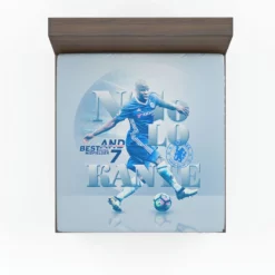 N Golo Kante  Chelsea Strong Football Player Fitted Sheet