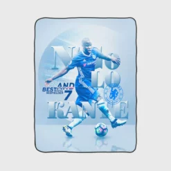 N Golo Kante  Chelsea Strong Football Player Fleece Blanket 1