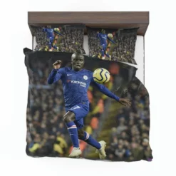 N Golo Kante Energetic Chelsea Football Player Bedding Set 1